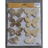Silhouettes en bois abeille ou papillons