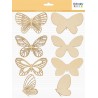 Silhouettes en bois abeille ou papillons