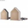 2 Cadres en bois Maisons p