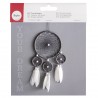 Kit : DIY Capteur de rêves, blanc/gris