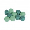 Perles en silicone hexagonales