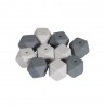 Perles en silicone hexagonales