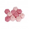 Perles en silicone hexagonales