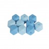 Perles en silicone hexagonales