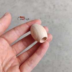 Perle olive en bois