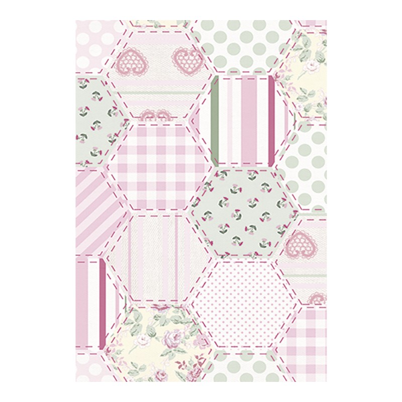 Papier DécoMaché 46 - hexagone