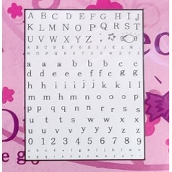 Tampons transparents Alphabet