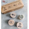 Kit 4 tampons bois: Mariage