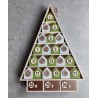 Numéros de calendrier de l'avent en bois
