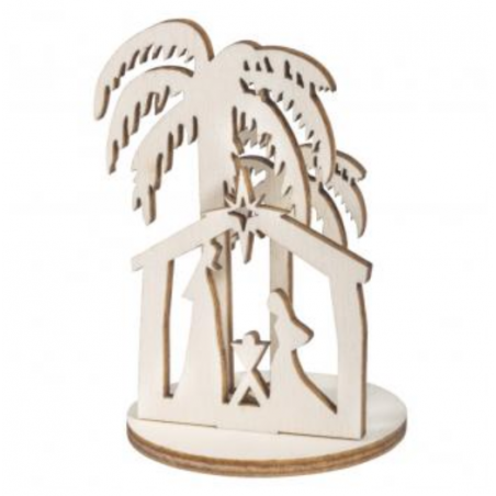 Miniatures en bois crèche