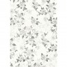 Papier DécoMaché 119 - fleurs grises