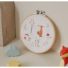 Kit broderie point de croix - amis de la forêt