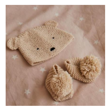 Kit tricot - bonnet et chaussons pour bébé