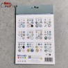 carnet de 168 stickers