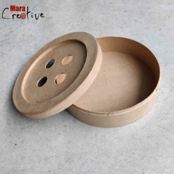 Boîte bouton en papier mâché