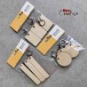 3 Porte-clés en bois