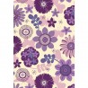 Papier DécoMaché 963 - fleurs mauves