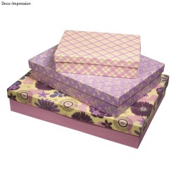 Papier DécoMaché 963 - fleurs mauves