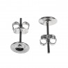 2 Boucles d'oreille avec platine