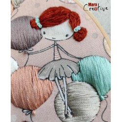 Création: Broderie filles et ballons