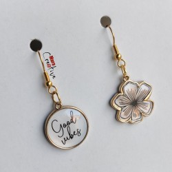 Boucles d'oreille "Good vibes"