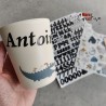Stickers alphabet et chiffres Noir