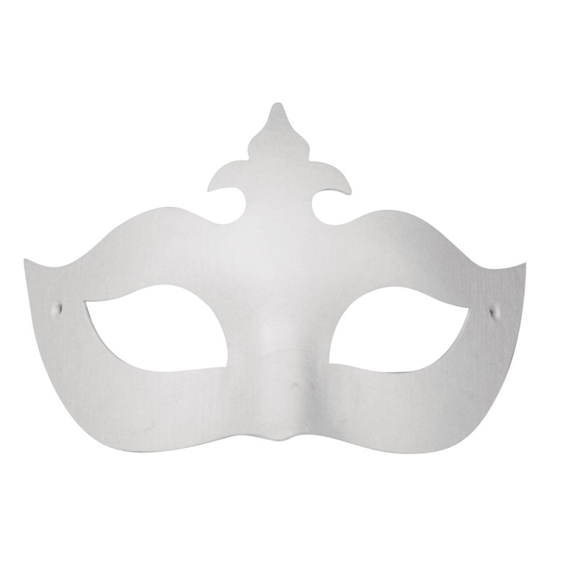 Masque en papier-mâché, avec couronne
