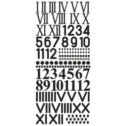 Stickers chiffres pour horloge