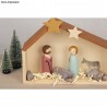 Cône de figurines en bois