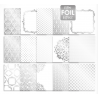 Bloc 30 feuilles effet or ou argent