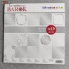 Bloc 30 feuilles effet or ou argent