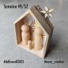 Cône de figurines en bois