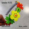 30 fleurs japonaises en bois