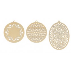 3 Boules en bois