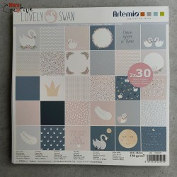 Bloc 60 feuilles Lovely Swan