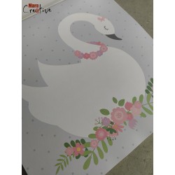 Bloc 60 feuilles Lovely Swan