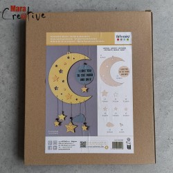 Kit mobile en bois DIY - Lune