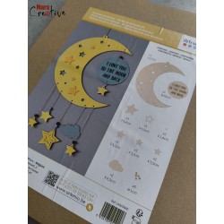 Kit mobile en bois DIY - Lune