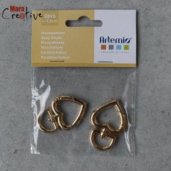 2 Mousquetons coeur