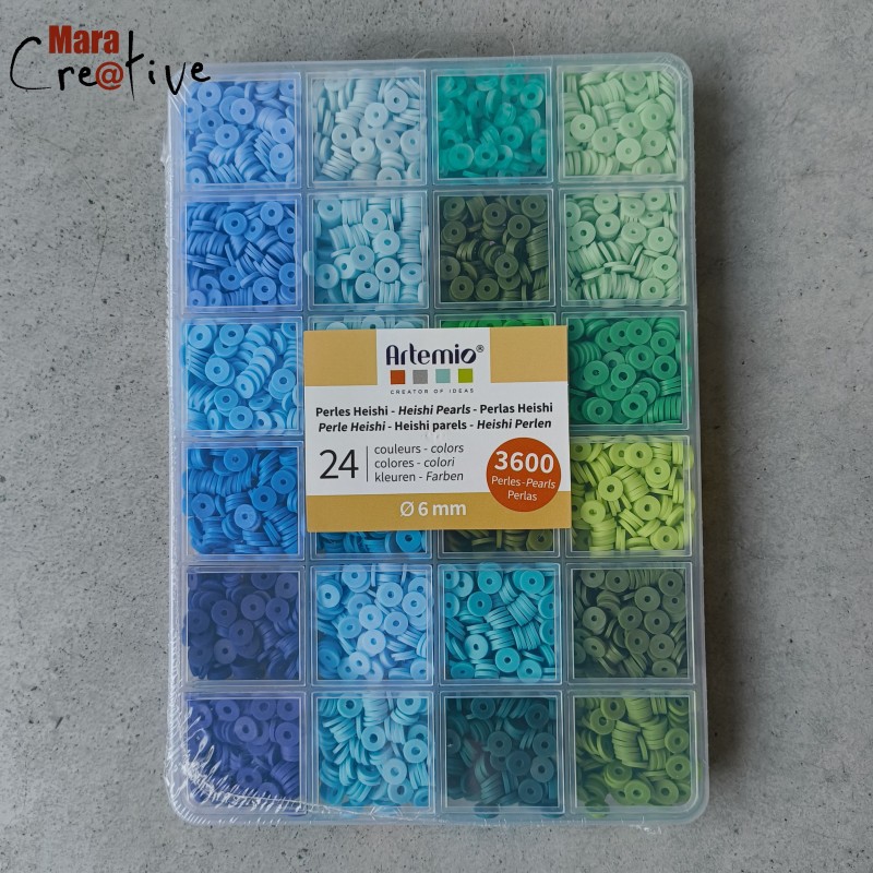 Assortiment de perles heishi