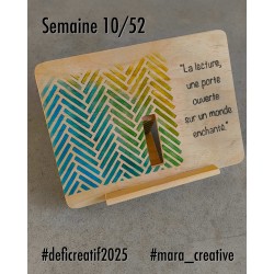 Support de livre en bois