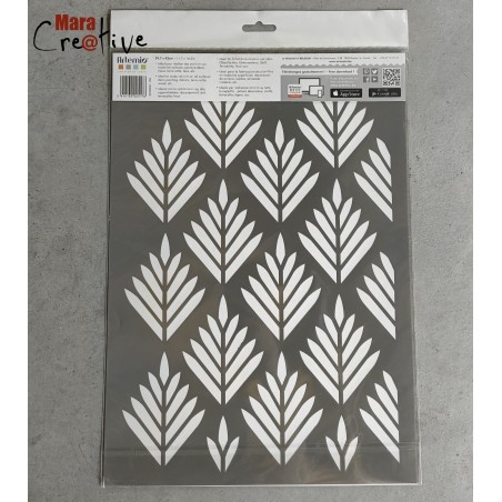 Pochoir A3 jungle feuillage