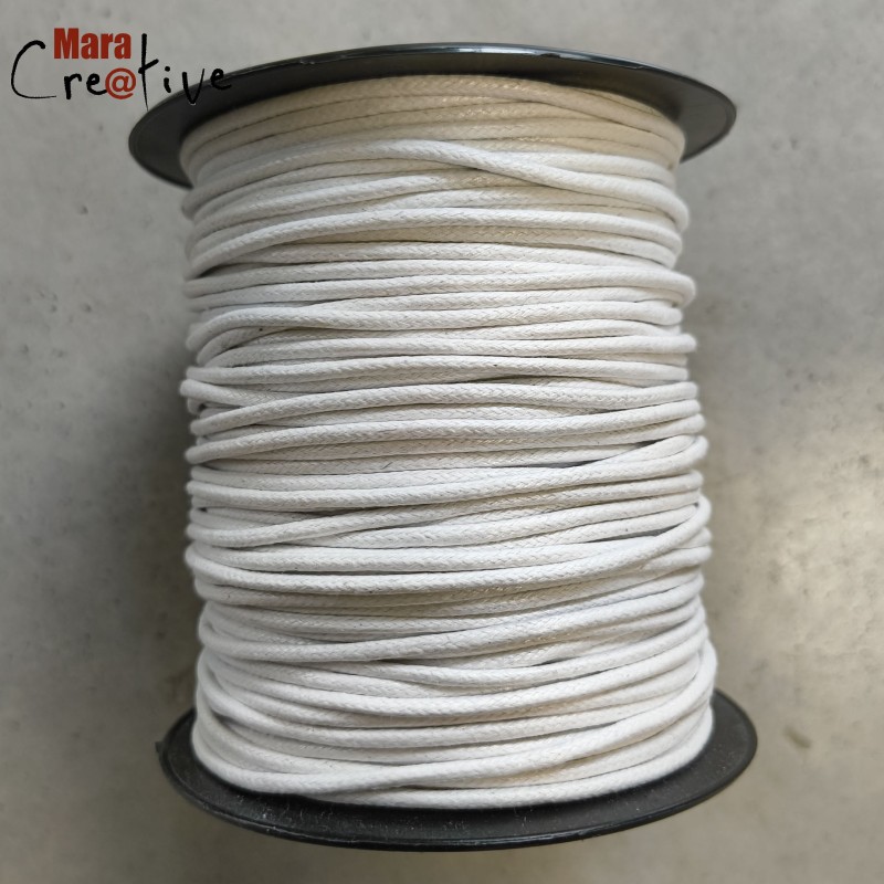 Cordon en coton ciré ø 2 mm