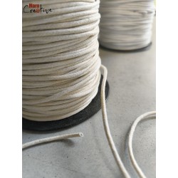 Cordon en coton ciré ø 2 mm