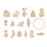 16 silhouettes fruits en bois