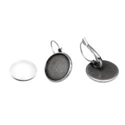 Monture en métal: boucle d'oreille