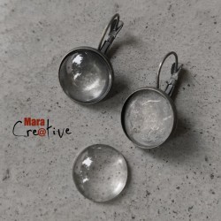 Monture en métal: boucle d'oreille