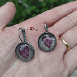 Monture en métal: boucle d'oreille