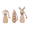 Figurines en bois Renard renne ou sapin