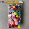 Mix de pompons 220 pièces